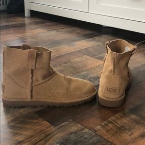 UGG classic unlined mini perf boot
